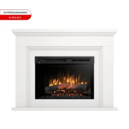 Kominek elektryczny Warmtec Ardila wkład Dimplex 26″ XHD Optiflame – biały mat