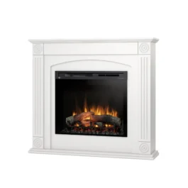 Kominek elektryczny Warmtec Atrato wkład Dimplex 28″ XHD Optiflame – biały mat, lakierowany