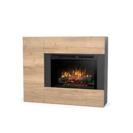 Kominek elektryczny Warmtec Bia wkład Dimplex 26″ XHD Optiflame – czarny / jasny dąb