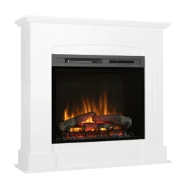 Kominek elektryczny Warmtec Cavo wkład Dimplex 28″ XHD Optiflame – biały, lakierowany