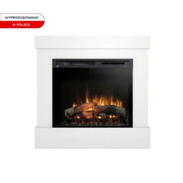 Kominek elektryczny Warmtec Diro wkład Dimplex 28″ XHD Optiflame – biały