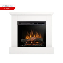 Kominek elektryczny Warmtec Jukon wkład Dimplex 23″ XHD Optiflame – biały mat