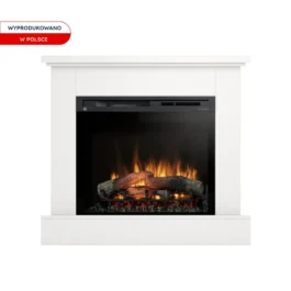 Kominek elektryczny Warmtec Jukon wkład Dimplex 28″ XHD Optiflame – biały mat