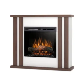 Kominek elektryczny Warmtec Kelso wkład Dimplex 23″ XHD Optiflame – biały mat, ciemny dąb