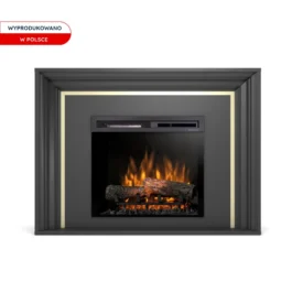 Kominek elektryczny Warmtec Lanini wkład Dimplex 23″ XHD Optiflame – czarny mat