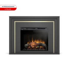 Kominek elektryczny Warmtec Lanini wkład Dimplex 28″ XHD Optiflame – czarny mat