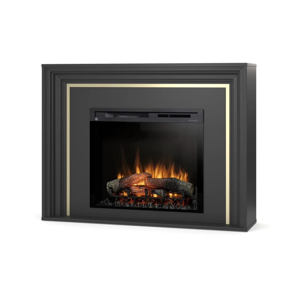 Kominek elektryczny Warmtec Lanini wkład Dimplex 28" XHD Optiflame - czarny mat 4 - CzystyTlen.pl Kominek elektryczny Warmtec Lanini wkład Dimplex 28" XHD Optiflame - czarny mat - obrazek 2