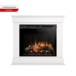 Kominek elektryczny Warmtec Lenox wkład Dimplex 28″ XHD Optiflame – biały mat
