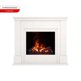 Kominek elektryczny Warmtec Luena Cassete 600 LL Optimyst – biały mat