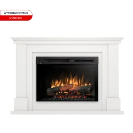 Kominek elektryczny Warmtec Luena wkład Dimplex 26″ XHD Optiflame – biały mat