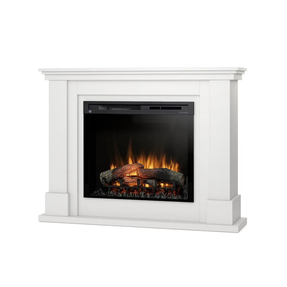 Kominek elektryczny Warmtec Luena wkład Dimplex 28 XHD Optiflame - biały mat, lakierowany 4 - CzystyTlen.pl Kominek elektryczny Warmtec Luena wkład Dimplex 28 XHD Optiflame - biały mat, lakierowany - obrazek 2