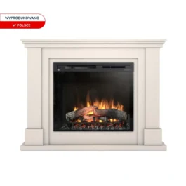 Kominek elektryczny Warmtec Luena wkład Dimplex 28 XHD Optiflame – kaszmirowy