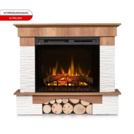Kominek elektryczny Warmtec Porto narożny wkład Dimplex 28″ XHD Optiflame – dąb