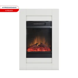 Kominek elektryczny Warmtec Sono z efektem Optiflame – biały mat