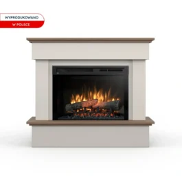 Kominek elektryczny Warmtec Tormes wkład Dimplex 26″ XHD Optiflame – kaszmirowy, dąb Casella brązowy