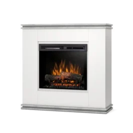 Kominek elektryczny Warmtec Vena wkład Dimplex 23″ XHD Optiflame – biały mat, beton