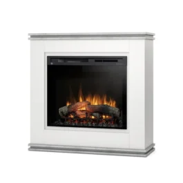Kominek elektryczny Warmtec Vena wkład Dimplex 28″ XHD Optiflame – biały mat, beton