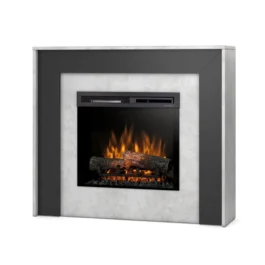 Kominek elektryczny Warmtec Zuni wkład Dimplex 23″ XHD Optiflame – beton, czarny
