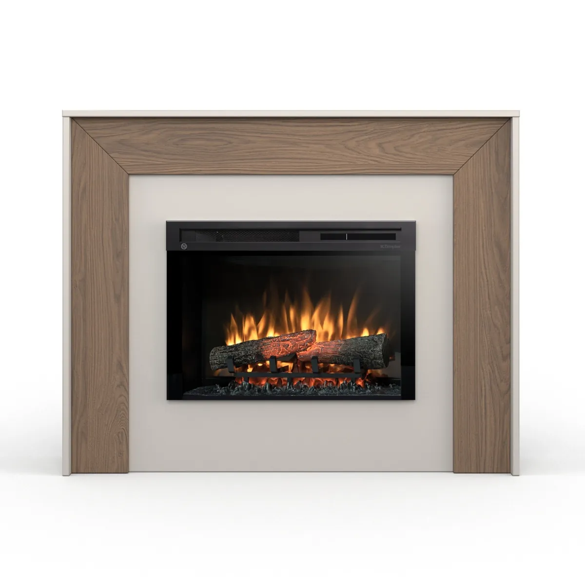 Kominek elektryczny Warmtec Zuni wkład Dimplex 26" XHD Optiflame - kaszmirowy, dąb Casella brązowy 4 - CzystyTlen.pl Kominek elektryczny Warmtec Zuni wkład Dimplex 26" XHD Optiflame - kaszmirowy, dąb Casella brązowy - obrazek 2