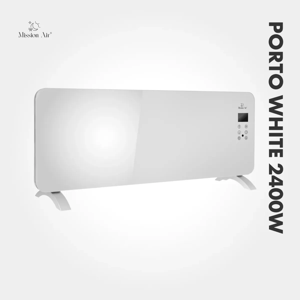 Grzejnik konwektorowy Mission Air PORTO 2400 W – Elektryczny, Biały 3 - CzystyTlen.pl Grzejnik konwektorowy Mission Air PORTO 2400 W – Elektryczny, Biały