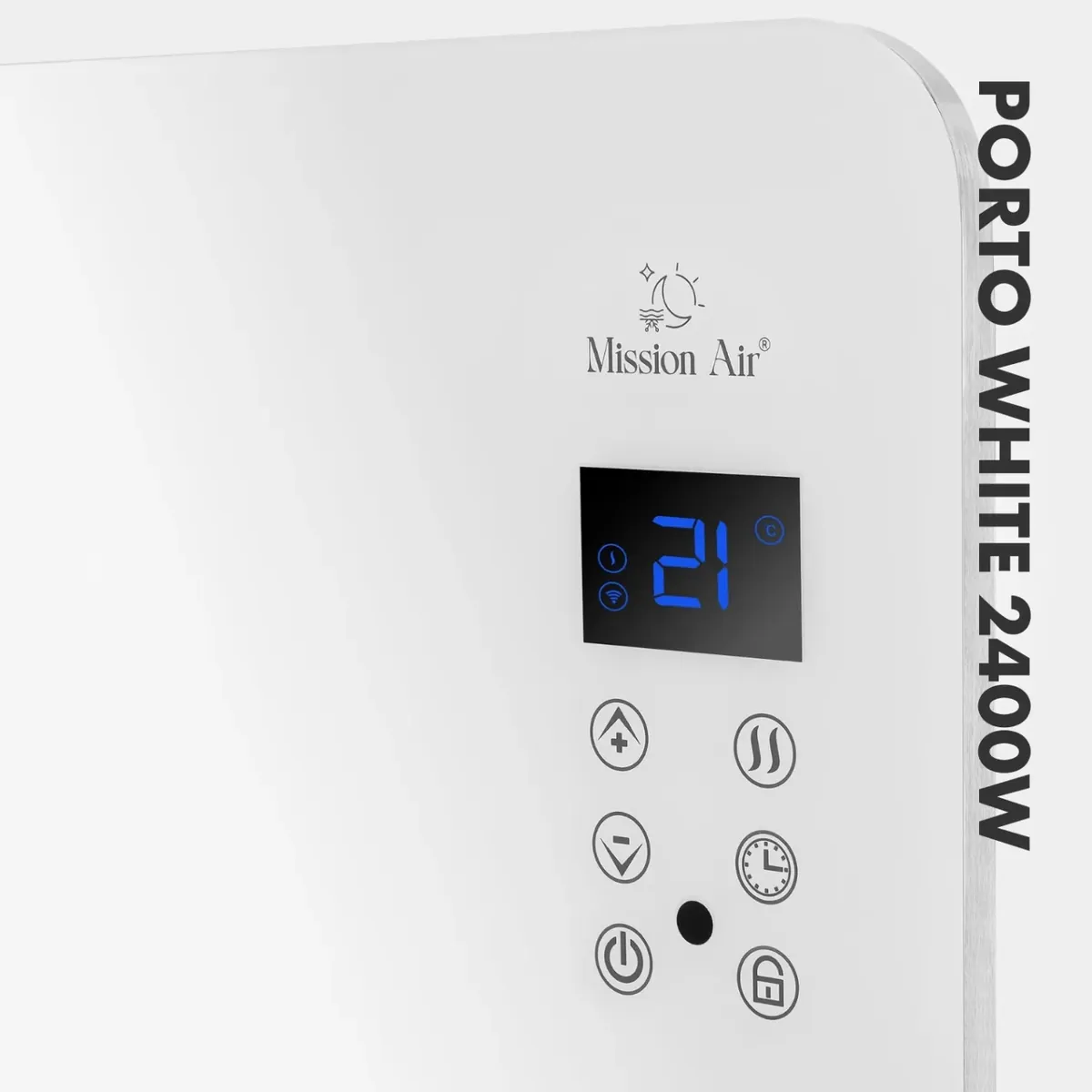 Grzejnik konwektorowy Mission Air PORTO 2400 W – Elektryczny, Biały 12 - CzystyTlen.pl Grzejnik konwektorowy Mission Air PORTO 2400 W – Elektryczny, Biały - obrazek 10