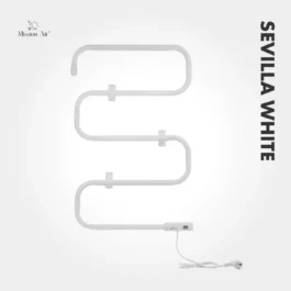 Grzejnik łazienkowy Mission Air SEVILLA WHITE 100 W – IP24, wolnostojący/ścienny, Biały