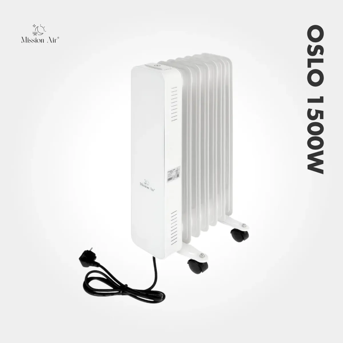 Grzejnik olejowy Mission Air OSLO 1500 W – WiFi, Elektryczny, Biały 3 - CzystyTlen.pl Grzejnik olejowy Mission Air OSLO 1500 W – WiFi, Elektryczny, Biały