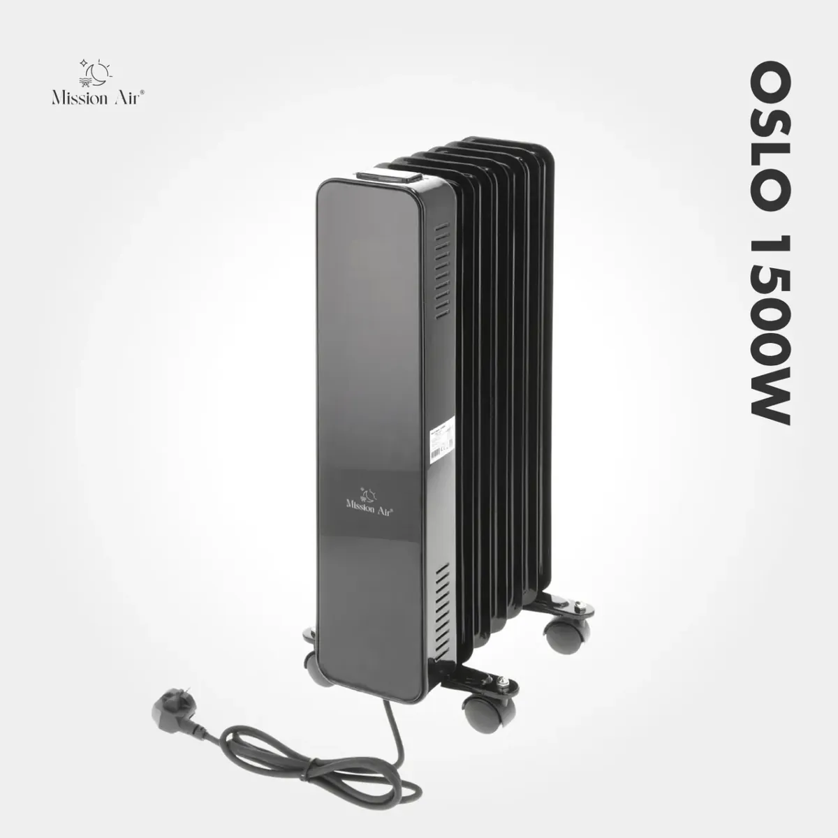 grzejnik olejowy mission air oslo 1500 w wifi elektryczny czarny 1 - CzystyTlen.pl